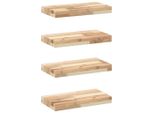 Syfax™ Mensole Da Parete 4 Pz 40X20X4 Cm Legno Acacia Non Trattato