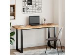 Syfax™ Piano Scrivania A Olio 140X50X4 Cm Legno Massello Acacia