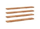 Syfax™ Mensole Da Parete 4 Pz 120X20X4 Cm Legno Acacia Rifinito A Olio