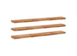 Syfax™ Mensole Da Parete 3 Pz 120X20X4 Cm Legno Acacia Rifinito A Olio