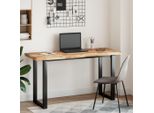 Syfax™ Piano Scrivania A Olio 120X50X4 Cm Legno Massello Acacia