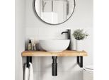 Syfax™ Piano Da Bagno Non Trattato 100X40X4Cm Legno Massello Di Acacia