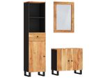 Syfax™ Set Mobili Da Bagno 3Pz In Legno Massello Di Acacia