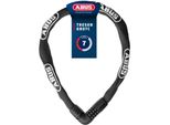 Lucchetto A Catena Abus Tresor 6807C - Lucchetto A Combinazione Con Catenaccio A 360°, Catena In Acciaio Spessa 7 Mm, Codice Di Combinazione A 4 Cifre - Lucchetto Per Bicicletta Con Livello Di Sicurezza 7 - Lunghezza 85 Cm, Nero