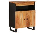 Syfax™ Credenza Con 2 Ante 60X33X75 Cm In Legno Massello Di Acacia