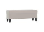Syfax™ Panca Grigio Chiaro 100X35X41 Cm In Microfibra