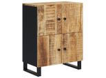 Syfax™ Credenza Con 4 Ante 60X33X75 Cm In Legno Massello Di Mango
