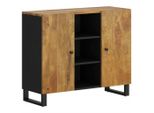 Syfax™ Credenza Con 2 Ante 90X33X75 Cm In Legno Massello Di Mango