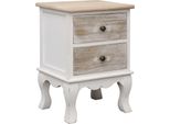 Syfax™ Comodini 2 Pz 35X30X50 Cm In Legno Di Paulownia