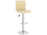 Syfax™ Sgabello Da Bar Crema In Pelle Finta