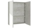 Syfax™ Armadietto A Specchio Per Bagno 60X15X75 Cm Mdf Grigio Cemento