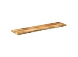 Syfax™ Piano Tavolo 140X40X2,5 Cm Bordi Vivi Legno Di Mango Grezzo