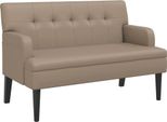 Syfax™ Panca Con Schienale Cappuccino 112X65,5X75 Cm In Pelle Finta