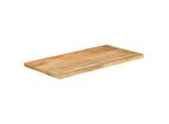 Syfax™ Piano Tavolo 120X60X3,8 Cm Bordi Vivi In Legno Massello Mango