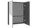 Syfax™ Armadietto A Specchio Per Bagno 60X15X75 Cm Mdf Antracite