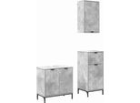 Syfax™ Set Di Mobili Per Il Bagno Con Cassetto 3 Pcs Grigio Cemento