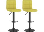 Syfax™ Sgabelli Da Bar 2 Pz Verdi In Tessuto