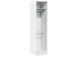 Syfax™ Armadio Bianco 50X50X200 Cm In Legno Multistrato