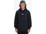 Quiksilver Salt Water Graphic Felpa Con Cappuccio Nero S Uomo Nero S