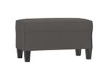 Syfax™ Panca Grigia 70X35X41 Cm In Pelle Finta