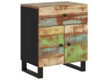 Syfax™ Comodino 50X33X60Cm Legno Massello Recupero E Legno Multistrato