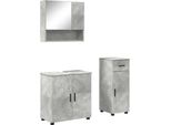 Syfax™ Set Di Mobili Per Il Bagno Con Cassetto 3 Pcs Grigio Cemento