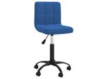 Syfax™ Sedia Girevole Da Ufficio Blu In Velluto