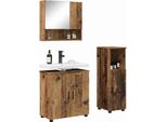 Syfax™ Set Di Mobili Per Il Bagno Con Porta 3 Pcs Legno Vecchio