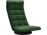 Syfax™ Sedia Da Pavimento Girevole Verde Scuro In Velluto