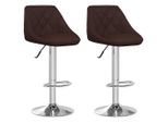 Syfax™ Sgabelli Da Bar 2 Pz Marroni In Pelle Finta