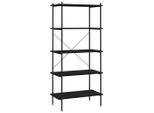 Syfax™ Scaffale Con 5 Mensole Nero 80X40X163 Cm