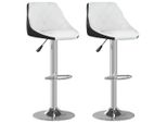 Syfax™ Sgabelli Da Bar 2 Pz Bianchi E Neri In Pelle Finta