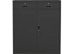Syfax™ Armadio Per Ufficio Antracite 90X40X102 Cm In Acciaio