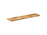 Syfax™ Piano Tavolo 180X40X2,5 Cm Bordi Vivi Legno Di Mango Grezzo