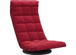Syfax™ Sedia Da Terra Girevole Rosso Vino In Velluto