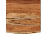 Syfax™ Piano Scrivania 80X80X3,8Cm Quadrato Massello Acacia Bordi Vivi