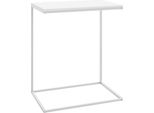 Syfax™ Tavolino Da Salotto Bianco 55X35X66 Cm In Legno Multistrato