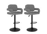 Syfax™ Sgabelli Da Bar 2 Pz Grigio Chiaro In Tessuto