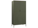 Syfax™ Armadio Verde Oliva 90X50X180 Cm In Acciaio