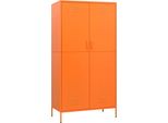 Syfax™ Armadio Arancione 90X50X180 Cm In Acciaio
