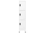 Syfax™ Armadietto Con Serratura Bianco 38X45X180 Cm In Acciaio