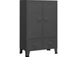 Syfax™ Armadio Industriale Antracite 67X35X107 Cm In Acciaio