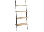 Syfax™ Scaffale Pendente 4 Livelli Marrone Chiaro E Nero 64X34X150,5Cm