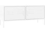 Syfax™ Mobile Tv Bianco 105X35X50 Cm In Acciaio