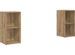 Syfax™ Set Mobile Tv 2 Pcs Rovere Artigianale 37 X 35 X 72 Cm