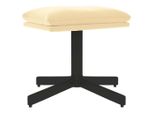 Syfax™ Poggiapiedi Bianco Crema 60X60X36 Cm In Velluto