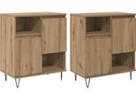Syfax™ Credenza 2 Pcs Rovere Artigianale 60 X 35 X 70 Cm