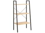 Syfax™ Scaffale Autoportante 3 Ripiani Marrone Chiaro Nero 56X35X108Cm