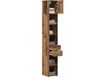 Syfax™ Armadio Con Cassetto 2 Pcs Legno Vecchio 30 X 42,5 X 225 Cm