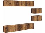 Syfax™ Set Mobile Tv Legno Vecchio Legno Multistrato